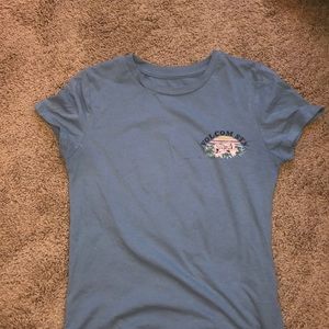 “Volcom sin” blue t shirt